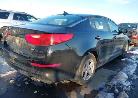 2015 Kia Optima Lx из США, поврежденный, VIN 5XXGM4A73FG414659